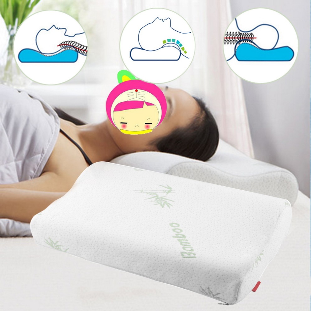1Pc 30 x 50 Sleep Polyester Fiber Slow Rebound Memory Foam Pillow Health Care