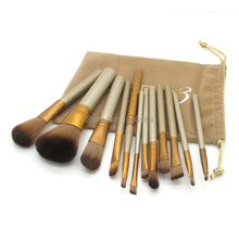 12 pcs/set New naked 3 makeup brushes maquiagen professional Cosmetic Facial Makeup Brush Kit set with nake 3 sack