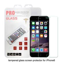 200Pcs Free+ retail box 2.5D 0.3mm Ultra Thin 9H HardnessTempered Glass Screen Protector for iPhone 6 6s film 4.7inch HD Clear