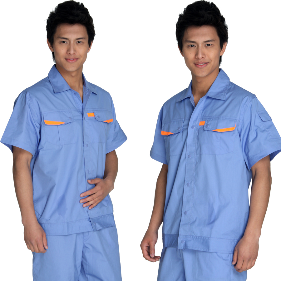 10sets Work wear set summer short sleeve tv022 male workwear security