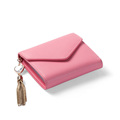 Famous Brand 2016 New Fashion Wallet Envelope Purse Metallic Tassel Candy Color Simple Wallet Women Designer