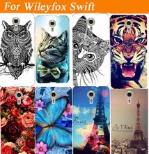 14 Моделей Красивая Роза Мягкие Tpu Назад чехол Для Wileyfox свифт Новый Четко Напечатан SWIFT Цветные Животных случае Сотовый Телефон крышка