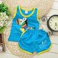 Baby boy clothes 2016 Brand summer kids clothes sets vest pants suit clothing set boy Character