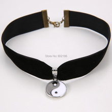 2014 Winter SALE 80’s 90’s inspired Plain Black Velvet Ribbon Choker Necklace Gothic Handmade With Charm Gothic Emo For Women