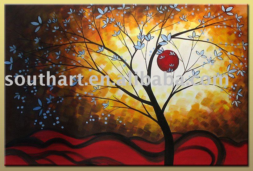 Aliexpress.com: Comprar Pintura al óleo moderna árboles de La ... Aliexpress.com: Comprar Pintura al óleo moderna árboles de La ...