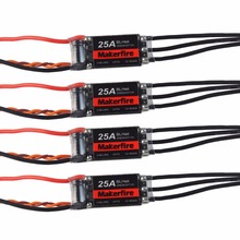 Makerfire 4pcs 25A ESC 2-6S BLHeli Brushless Speed Controller for QAV250 Racing Drone