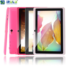 IRULU Android Tablet 7″ 8GB Android 4.4 Quad Core Tablet PC 1024*600 HD Computer Dual Cam Cheap Internet Tablet w/ TF Card New