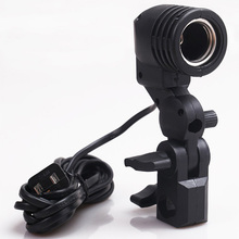 High Quality Photo Studio E27 Head Socket Lighting Lamp Flash Umbrella Bracket Photo Studio Accessories