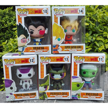 2015new Dragon Ball Z Funko POP Super Saiyan Son goku Vegeta Cell Piccolo Frieza PVC Action Figure Model DragonBall Toy Gift dbz