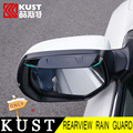 KUST newest Version Car Rearview Rain Guard For CRV 2015 Exterior ABS Rearview Rain Shield For