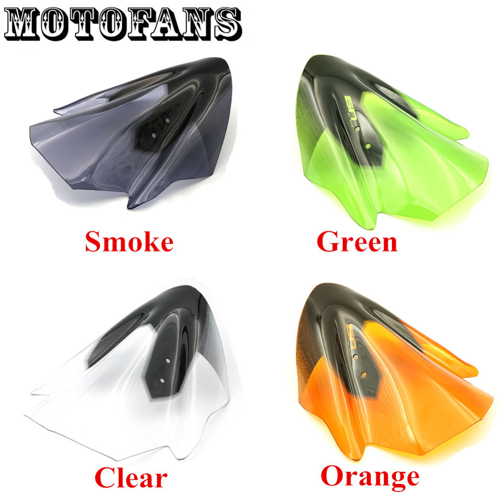 Motofans мотоцикл лобовое стекло лобовое стекло для Kawasaki ER-6N ER6N 2012 2013 2014 гоночная версия дым / ясно / зеленый / оранжевый