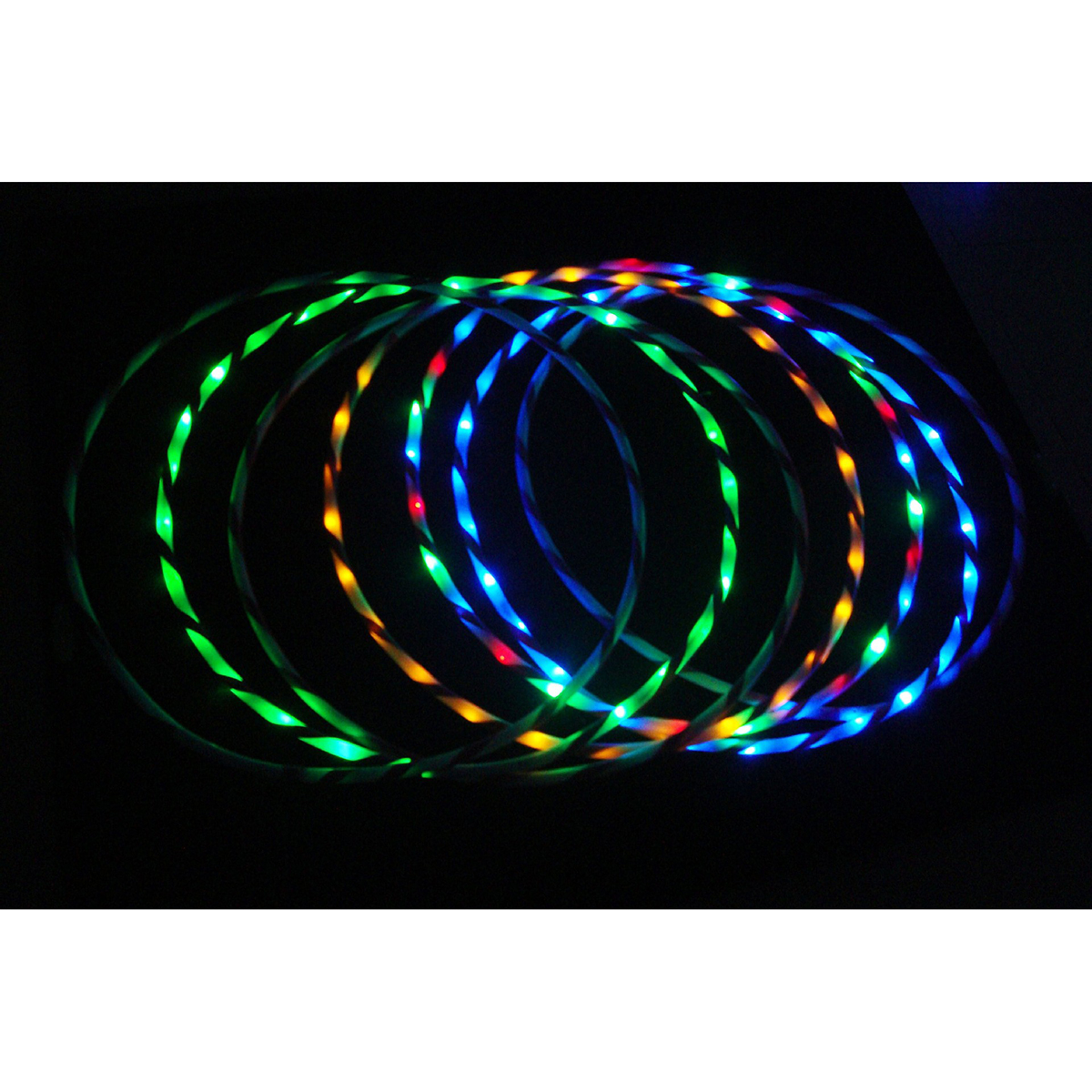 New Colorful Light Flash LED Plus Hula Hoop Fitness Sports Increased 60cm 70cm 80cm 90cm Fitness & Body Building Equipments
