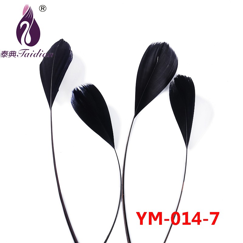 Dyed Feathers Natural Cheap Feathers Black 7# `.`jpg