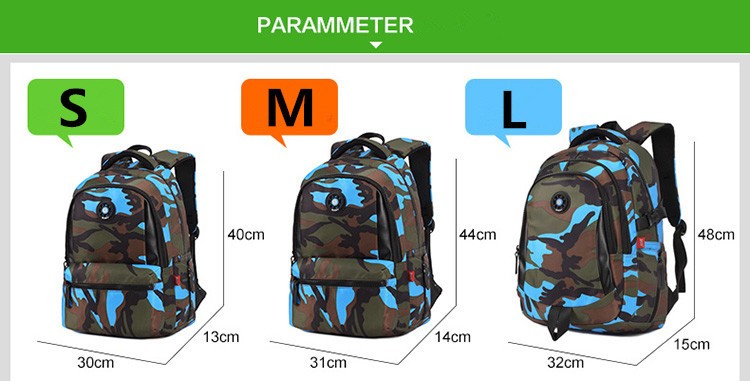 kids backpack size