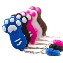 Cartoon Cat Claw Cute USB Flash Drive 32GB 128GB Pendrive 64GB Memory Flash Usb Stick Pen Drive 16GB Pen Driver Brindes Gift