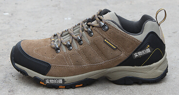 Men low outdoor cowhide hiking shoes men genuine leather waterproof slip-resistant shock absorption walking shoes men sneakers