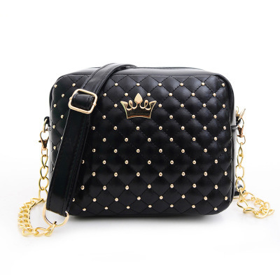 Fashion Style Candy Colors Rivet Casual Women Bags Women Messenger Bags High Quality Leather Small Flap