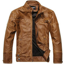 2015 Leather Coat Chaqueta Jaqueta Couro Masculino Bomber Men Leather Jackets For Motorcycle Jackets Jaqueta De couro Masculina