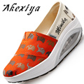 New Popular Canvas Women Casual Shoe Female Breathable Lace up Shoe Lady Height Increasing Fashion Shoes