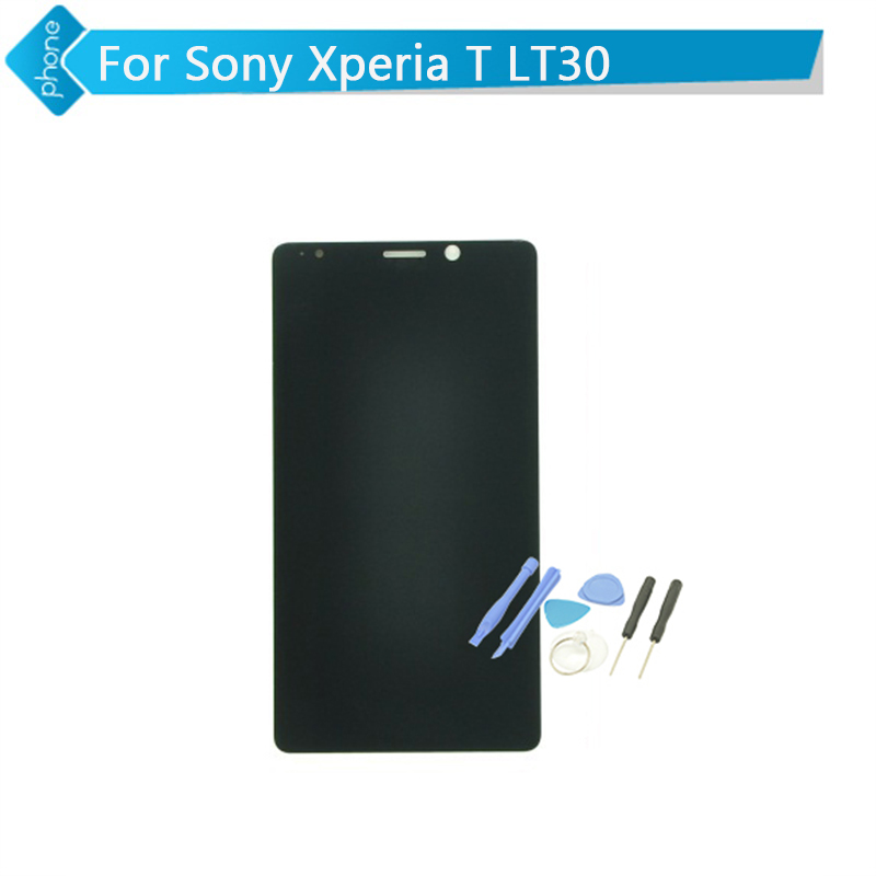 For Sony Ericsson Xperia T LT30 LT30i LT30P LCD Screen Display and Touch Screen Digitizer assembly  Black +Tools Free Shipping