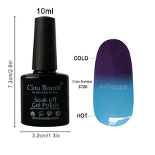 Experience 36 Colors 10ml CB 5720 Temperature Gel Polish Nail Art Printer UV Led Gel Nail Soak Off Polish Gel