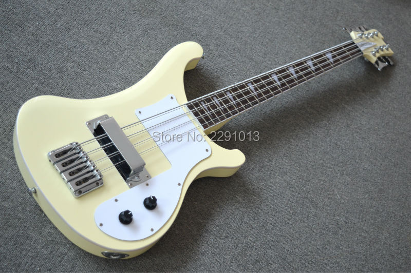 Buy NEW arrival and High quality 4003 bass guitar Cream color 8 strings Model