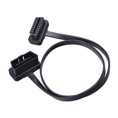Flat-16Pin-Male-to-Female-Extension-OBD2-Connector-ELM327-Diagnostic-Car-Cable