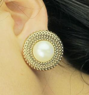 vintage gold and big pearl Big Fashion Earrings For Women Gallery vintage gold and big pearl