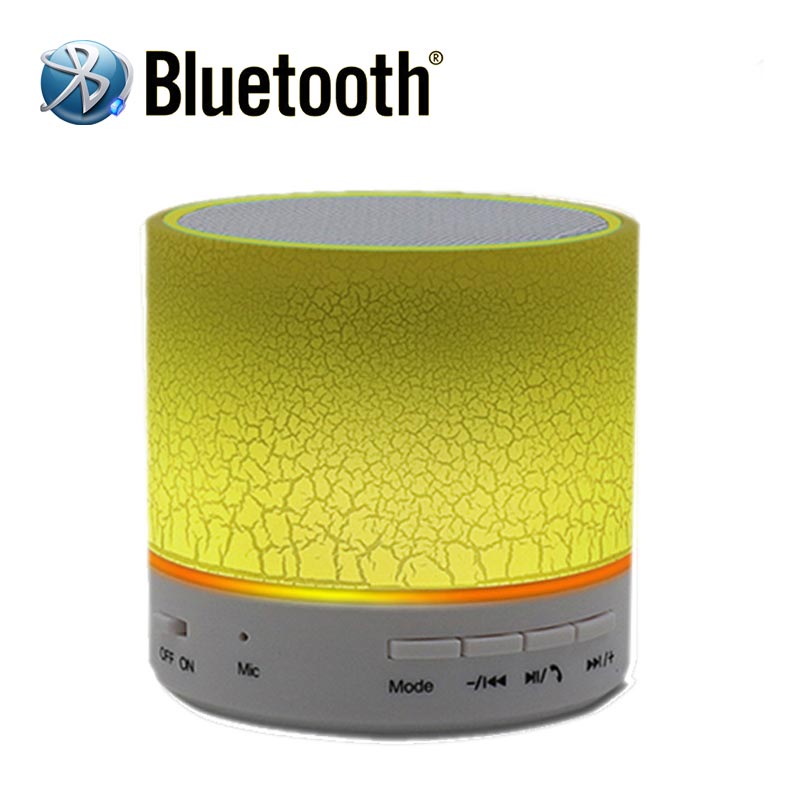 2016 New Multi-Color Lamp Mini Speaker Wireless Bluetooth Speaker Support TF Card And U DiskMusic Player And FM Radio