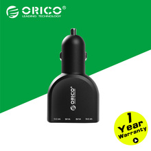 Orico UCA-4U 4 разъём(ов) 5v2. 4A мини-usb автомобильное зарядное устройство для Ipad / черный / белый