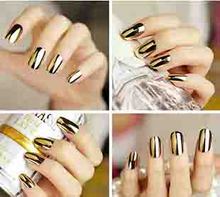 M8601 2015 New hot Fashion Smooth Gold Foil Armour Nail Sticker Art Decoration Sticker Patch Wraps