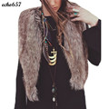 Hot Echo657 New Fashion Women Casual Vest Sleeveless Coat Outerwear Long Hair Waistcoat Nov 18