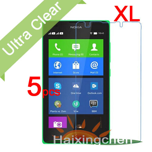 Ultra Clear LCD Screen Protector Guard Cover For Nokia XL Protective Film 5pcs film 5pcs cloth