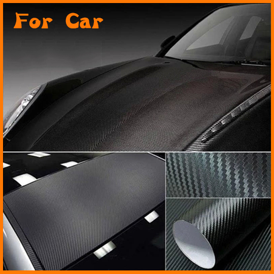 50 X12 3D Black Carbon Fiber Vinyl Film Carbon Fibre Car Wrap Sheet Roll Film Tools