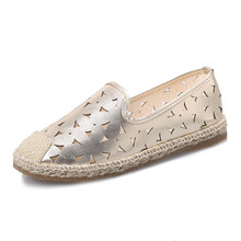 2015 Fashion Breathable Women Shoes Classic Brand Designer Floral Women Rope Soled Espadrilles Flats Shoes For