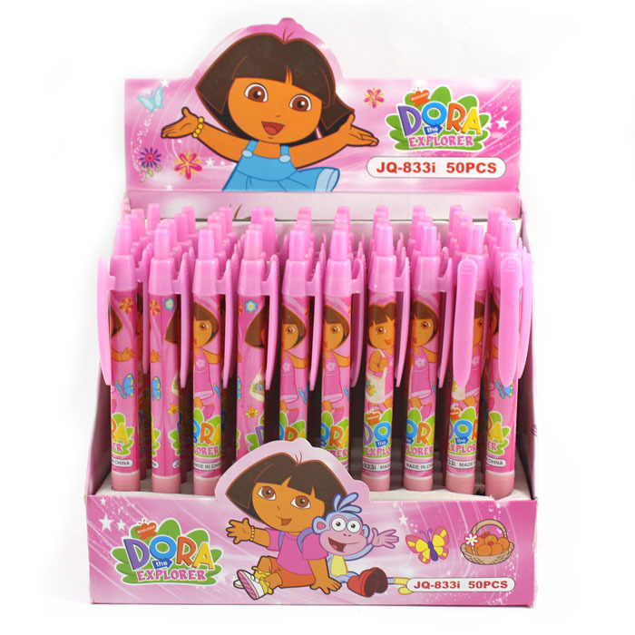 Free shipping HOT cartoon duo pen girl pressed DORA promotional ballpoint pen stationery wholesale 0.5mm nib 833 Free shipping HOT cartoon duo pen girl pressed DORA promotional ballpoint pen stationery wholesale 0.5mm nib 833<br><br>Aliexpress