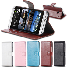 M7 PU Leather Case Full Wallet Cover For HTC ONE M7 Flip With Card Slot & Stand Funciton Cell Phone Case For HTC M7