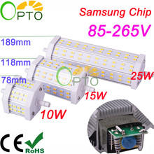Dimmable R7S LED 10W 15W 25W Samsung SMD5730 led r7s 78mm J78 118mm J118 189mm J189