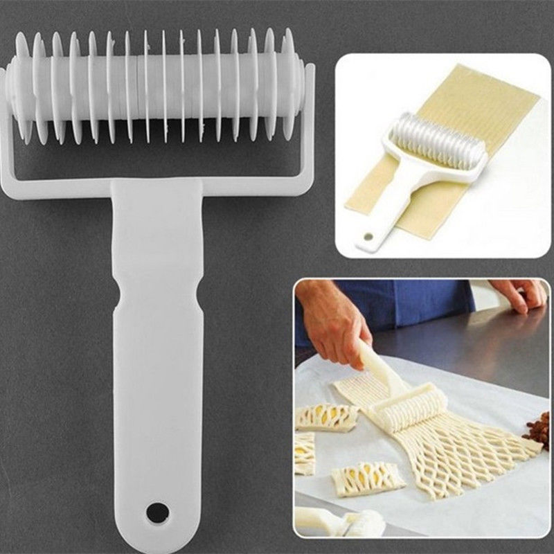 Large Size Pie Pizza Cookie Cutter Pastry Tools Bakeware Embossing Dough Roller Lattice Craft Cooking Tools