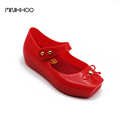 Mini Melissa 2017 Ballet Shoes Melissa Girls Jelly Shoes Bow Ballet Shoes Soft Comfort 3 Color