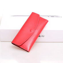 2015 fashion Ladies Women s long hasp Wallets Genuine Leather Purses Elegant Female handbag