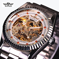 Winner Women s Watch Diamond Elegant Automatic Skeleton Dress Watch Stainless Steel Fashion Mechanical Wristwatch Relojes