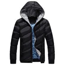New Fashion Men Winter Coat Men Cotton Warm Jacket Zipper Parkas Wear Masculina Outwear Comfortable Thick Jacket 4Color