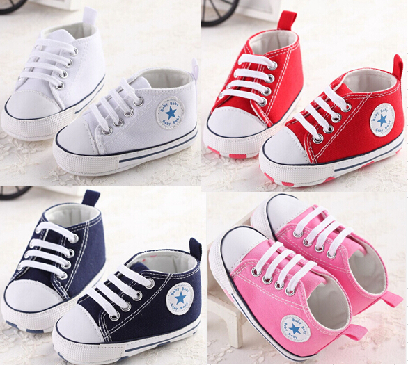 1 Pairs baby shoes Brand Newborn baby Girls shoes Boys Kids Sports Sneakers Infant Sapatos Newborn