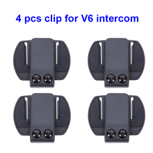 4 pcs V6 Clip Bracket Suitable for BT Interphone Motorcycle Helmet Headset Intercom for V6 V4 V2-500C