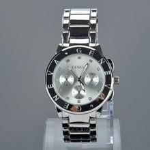 2015 Luxury Geneva Brand Crystal stainless steel Quartz watch women ladies men fashion Dress wrist watch