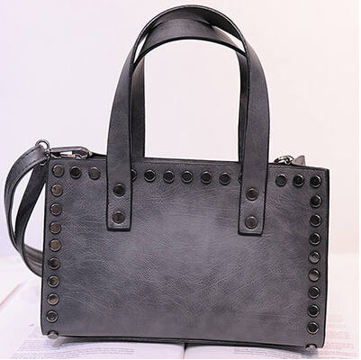 2015 NEW Vintage Personality Rivet Styling Handbag Women Fashion Leather Small Tote Casual Cross Body Shoulder Bag Sac Femme