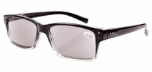 R032 Spring Hinges Vintage Reading Glasses Men With Case Grey Lens Sun Readers 0 5 0