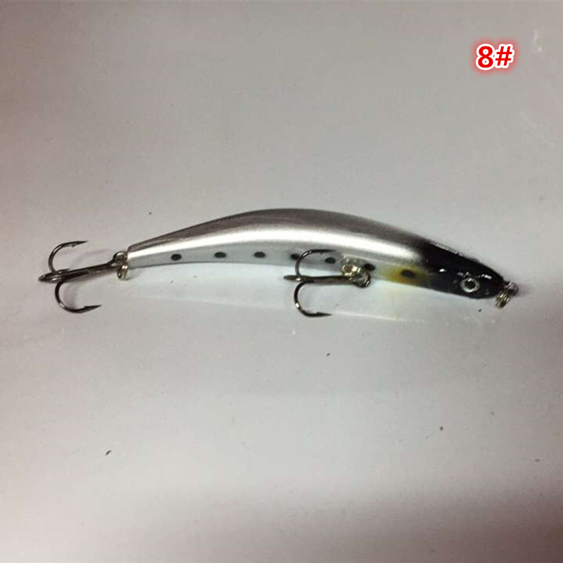 9cm 8.2g Bent Minnow Artificial Fishing Lure Hard Plastic 3D Fish Eye Fake Lure Swimbait for Salt Fresh Water Fishing MI051 (1)