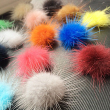 Free shipping 100PCS 30MM mink fur ball Jewelry Findings handmade mink ball wholesale for shoes,jewelry,cloth